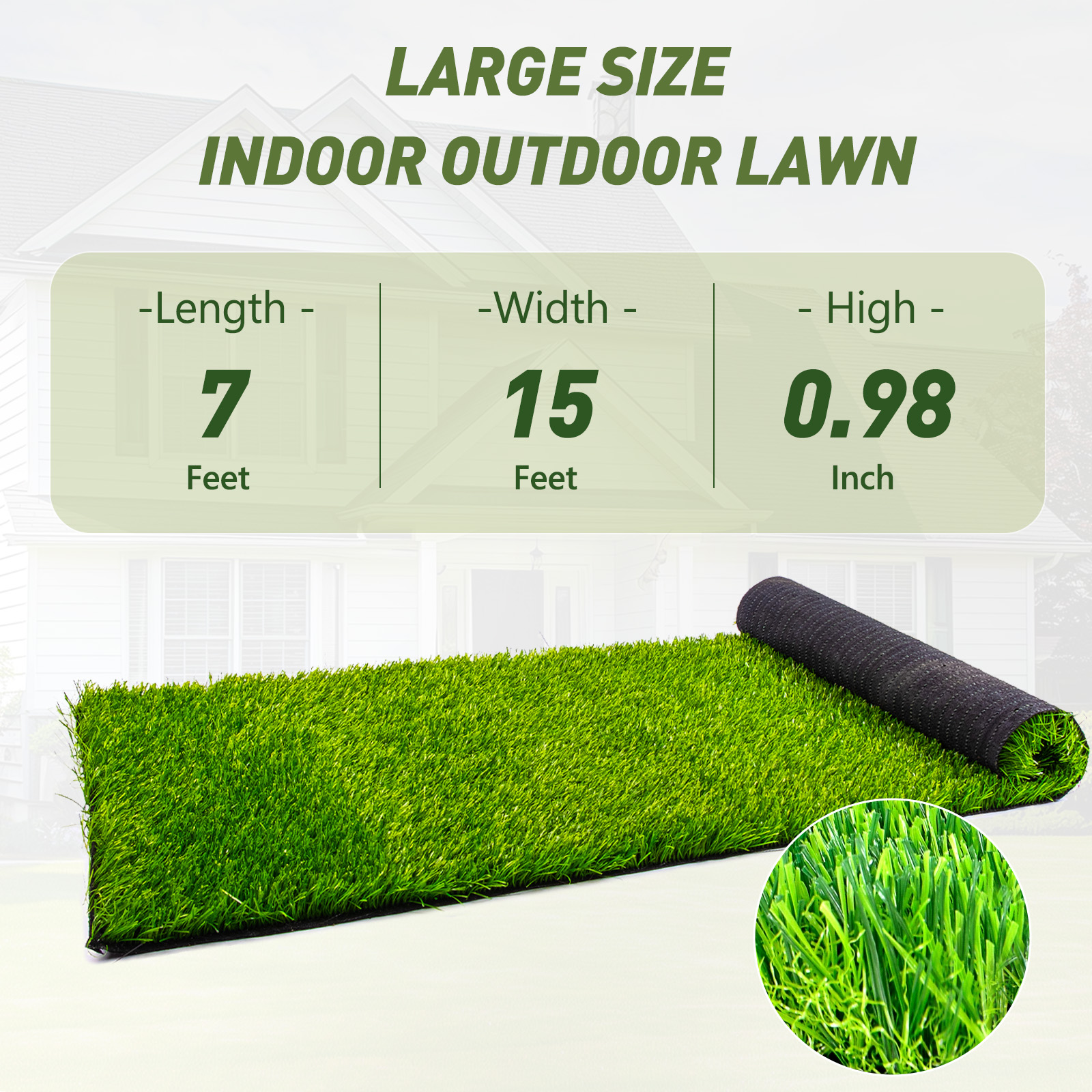 Kids Outdoor Mat - Upgraded Large Artificial Grass Turf |