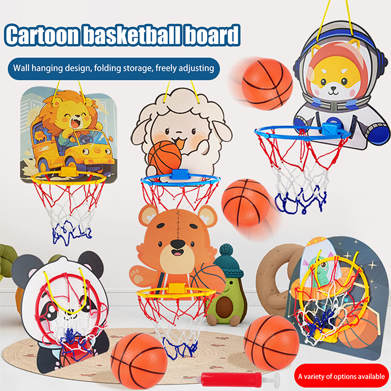 Kids Outdoor Toys - [SH]1PC Kids Adjustable Basketball Stands Cartoon