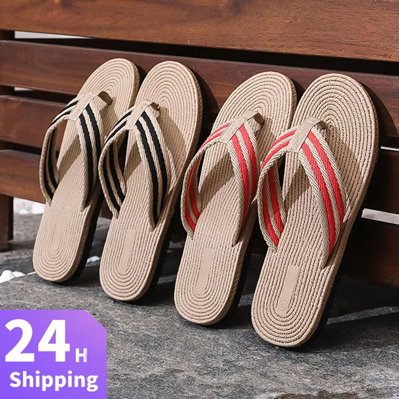 Kids Outdoor Equipment - Summer Men Flip Flops Flat Sandals