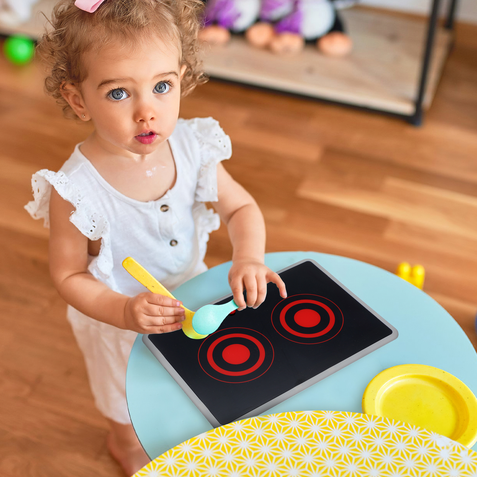 Kids Outdoor Kitchen Set - Kids Play Kitchen Appliance Realistic Induction