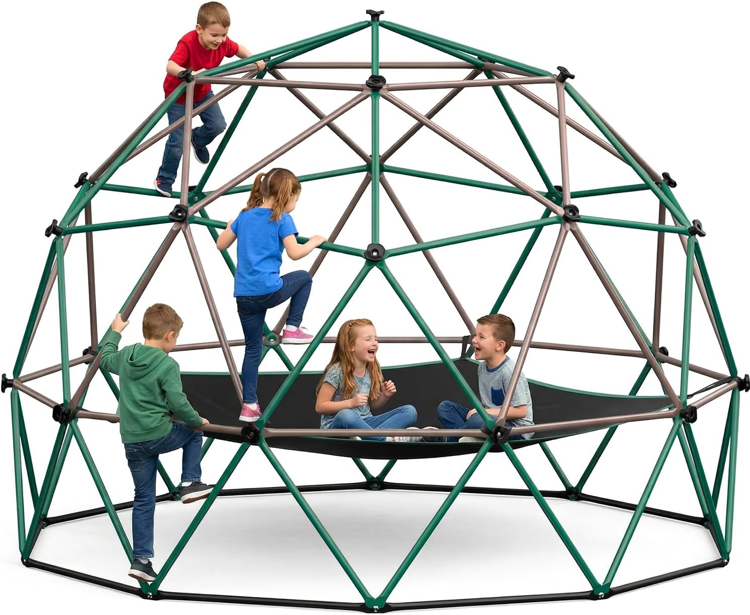 Kids Outdoor Jungle Gym Dome - 6.5 FT Tall Climbing Dome with