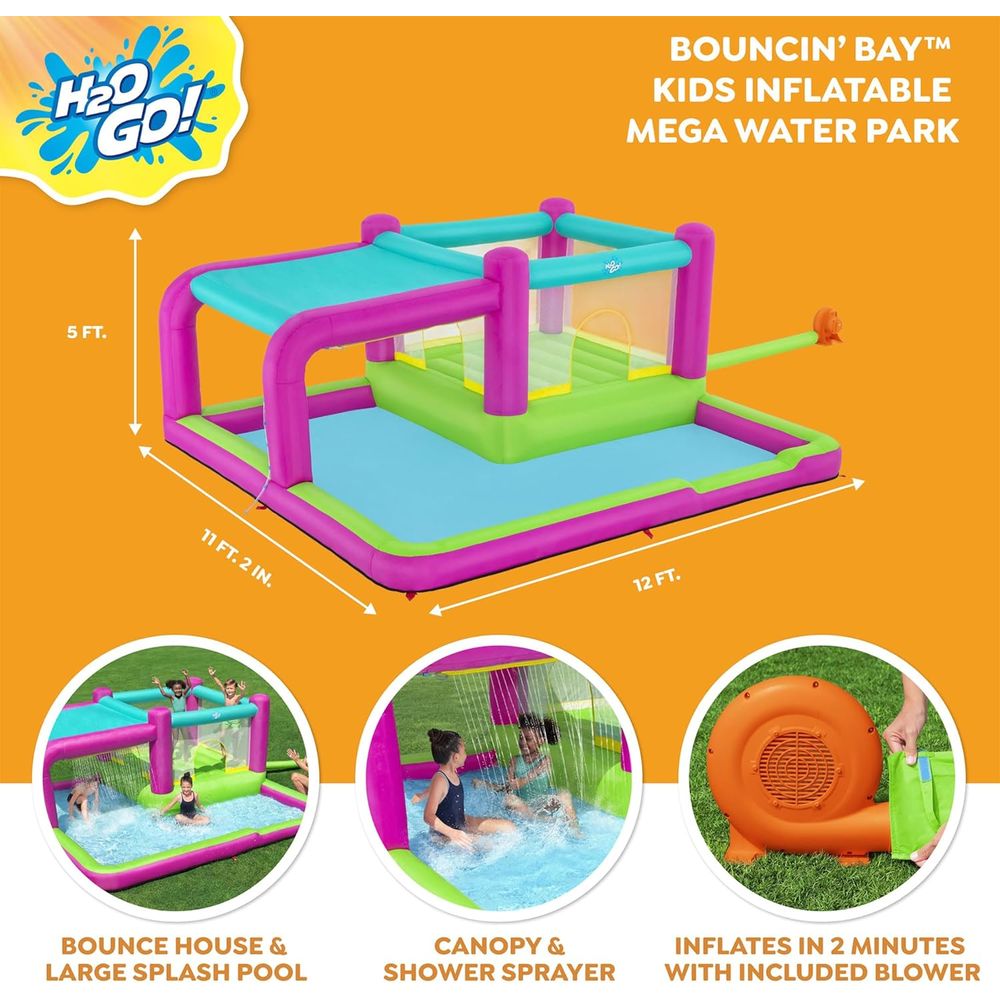 Bouncin' Bay Kids Iatable Mega - Kids Outdoor Water Park recension och pris