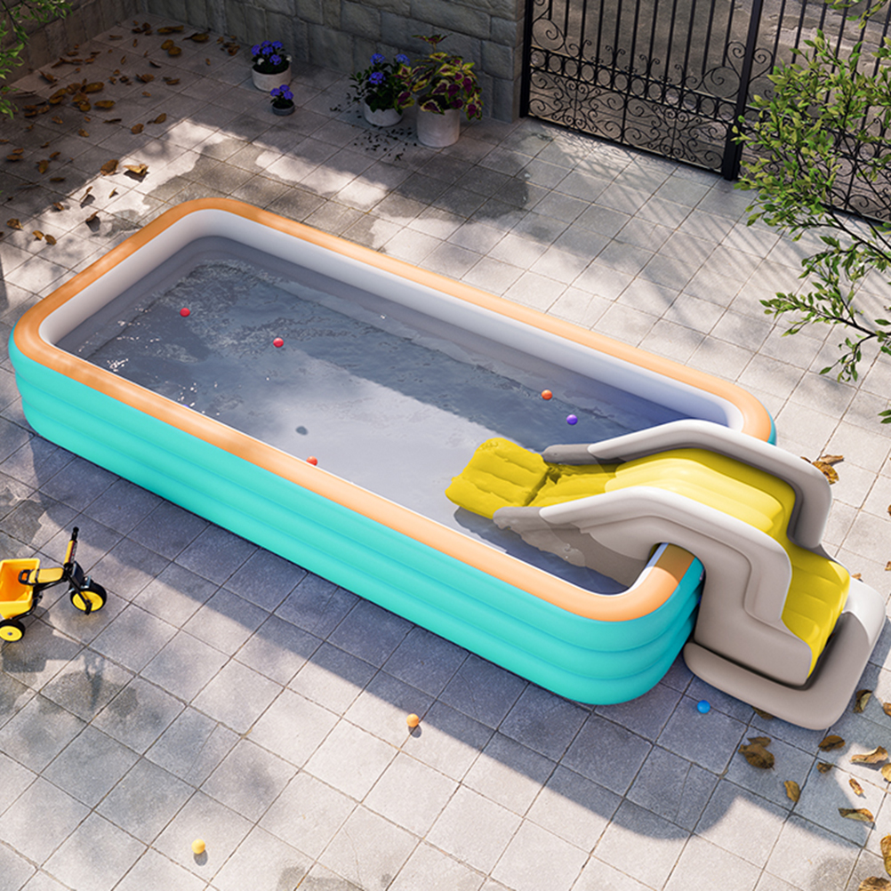 Inflatable Water Slide Compact - Kids Outdoor Water Park recension och pris