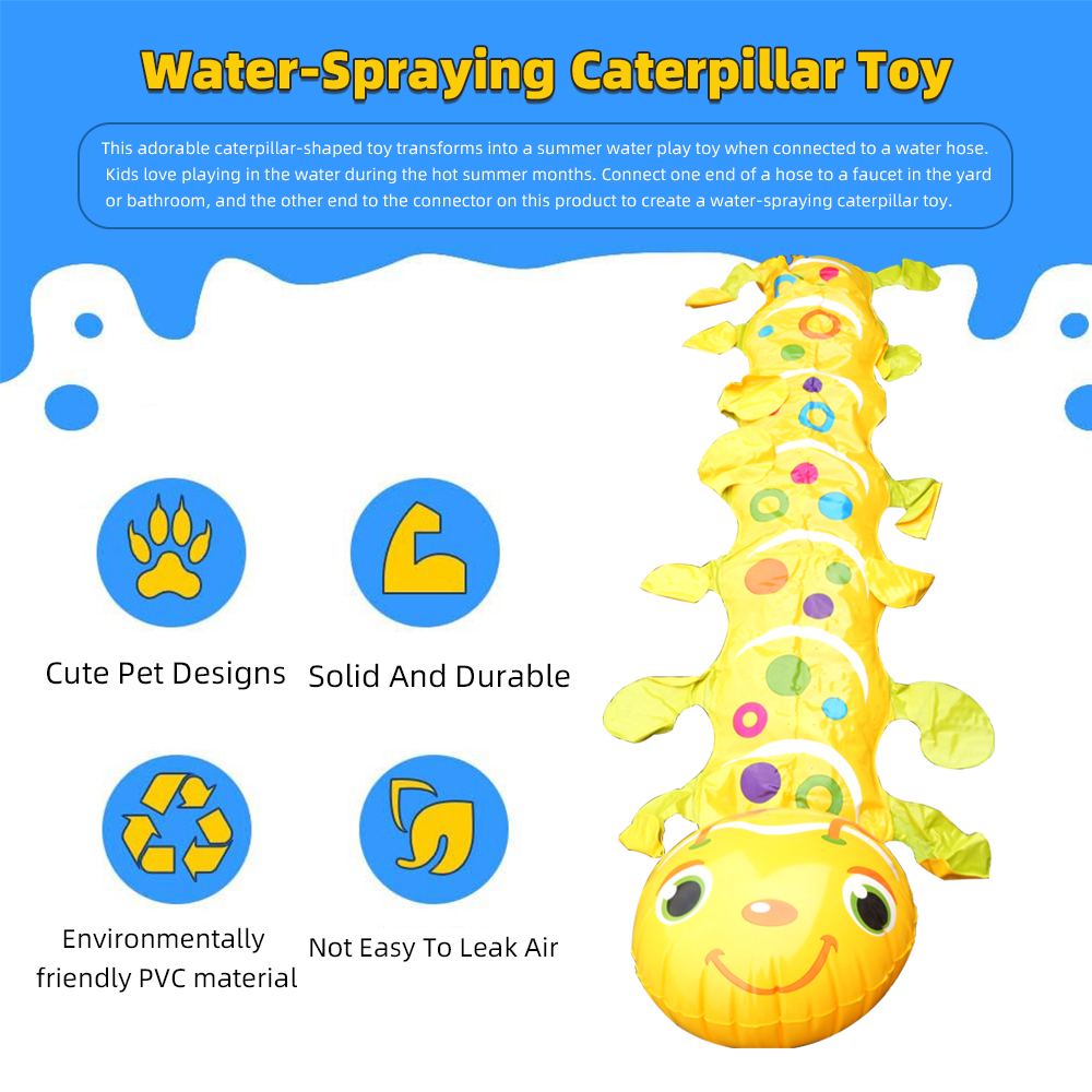 Caterpillar Sprinkler Pad Spla - Kids Outdoor Mat recension och pris