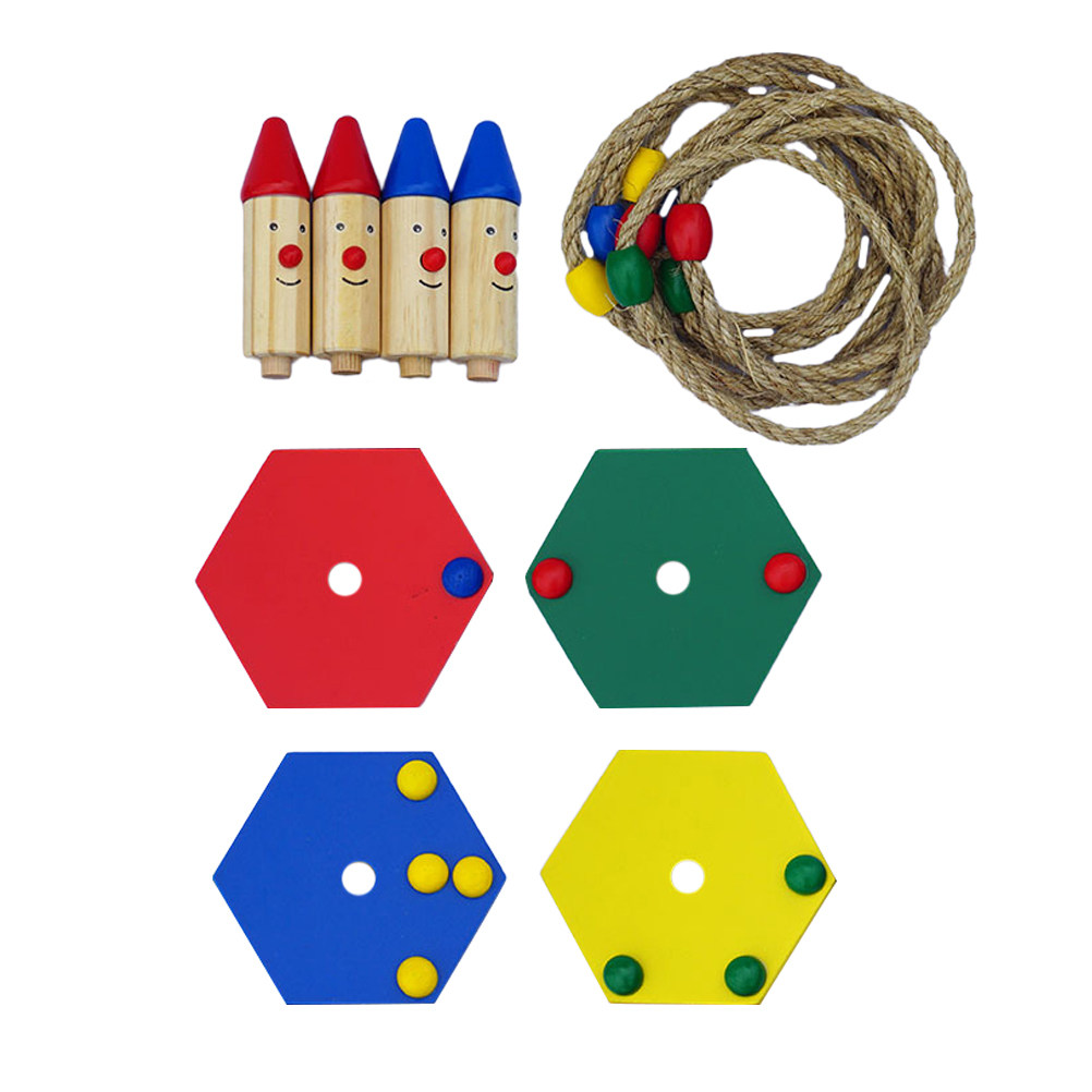 1Set Ring Toss Game Wooden Thr - Kids Outdoor Education recension och pris