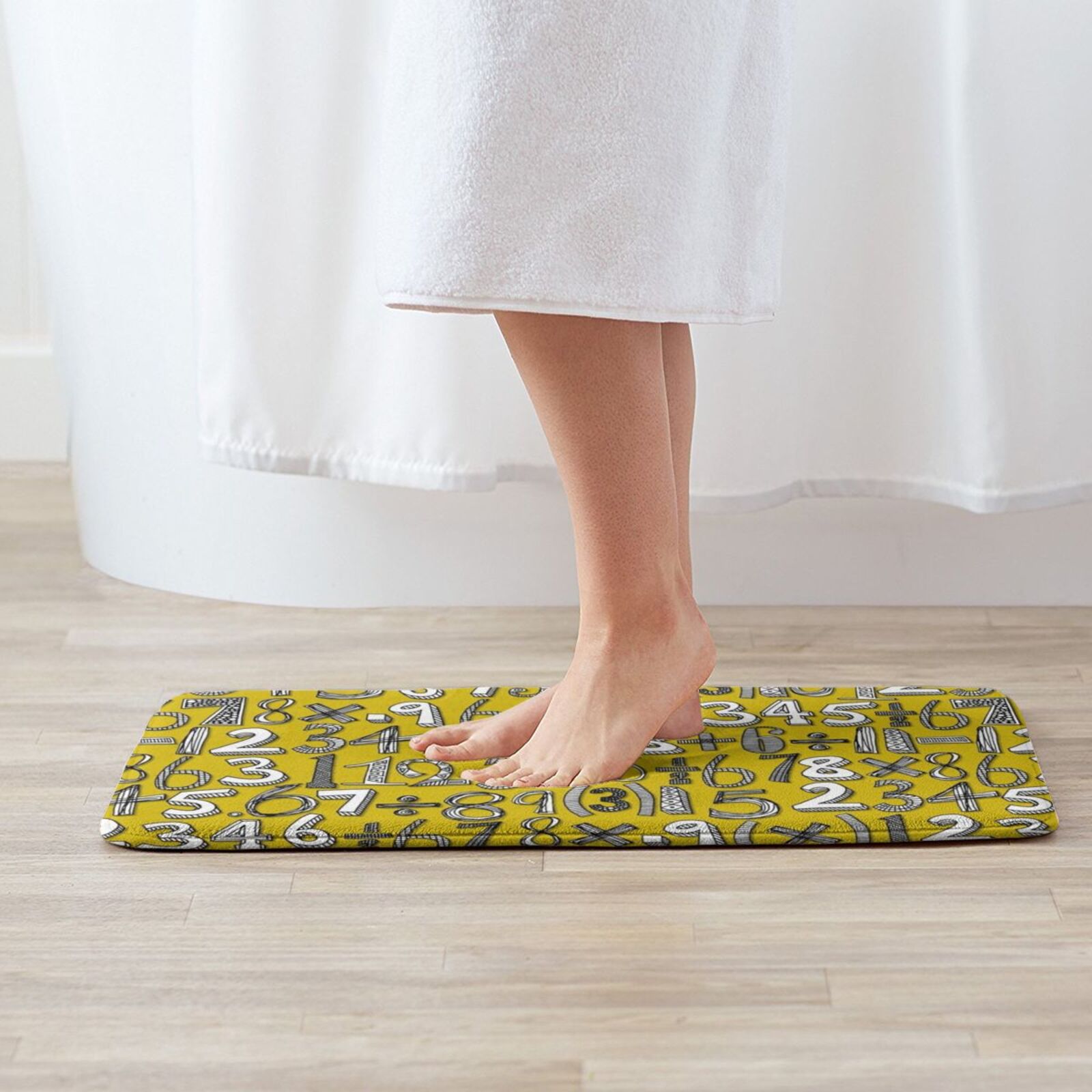 Math Doodle Yellow Carpet Mat  - Kids Outdoor Floor Cushions recension och pris