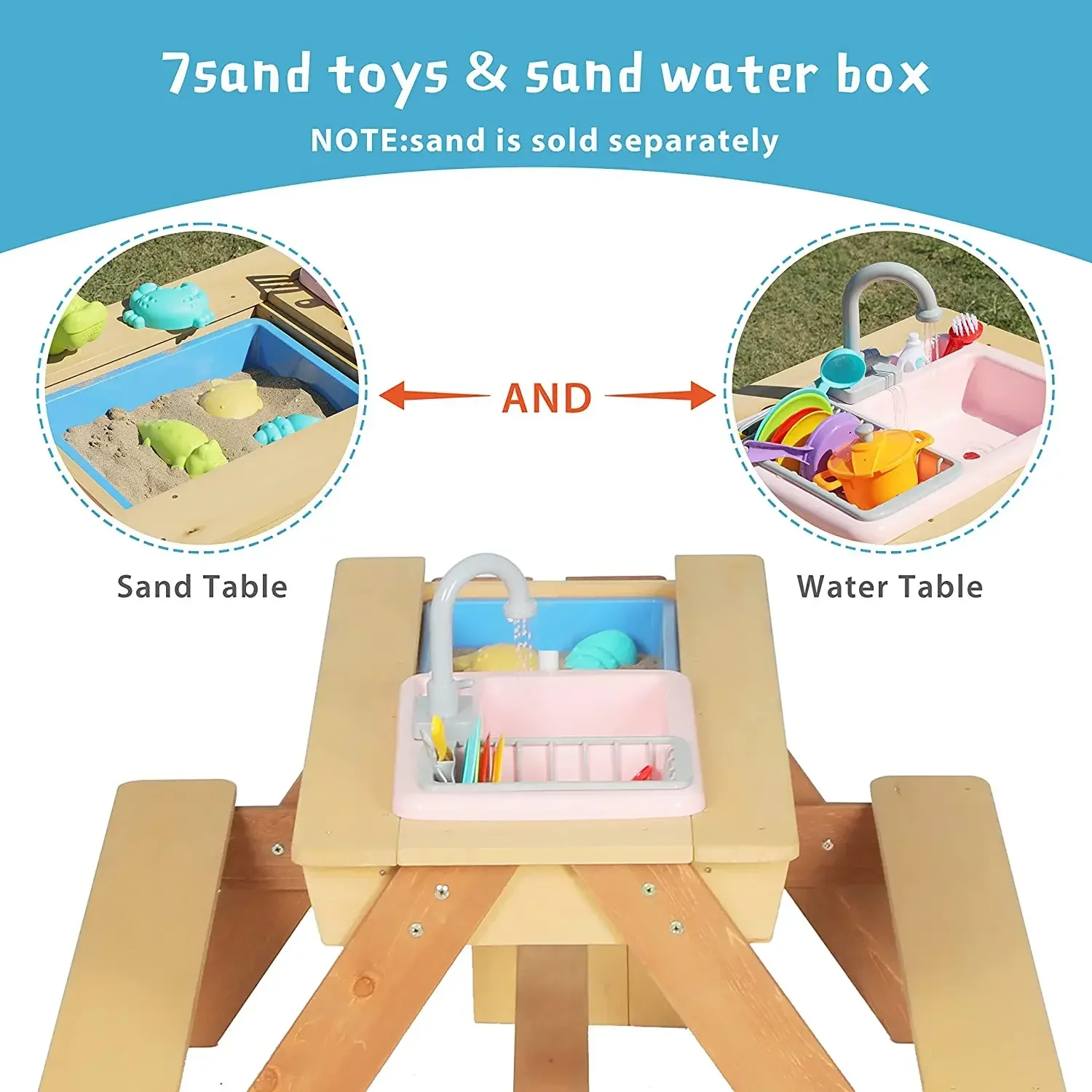 #Kids Picnic Table Outdoor Pat - Kids Outdoor Dining Set recension och pris