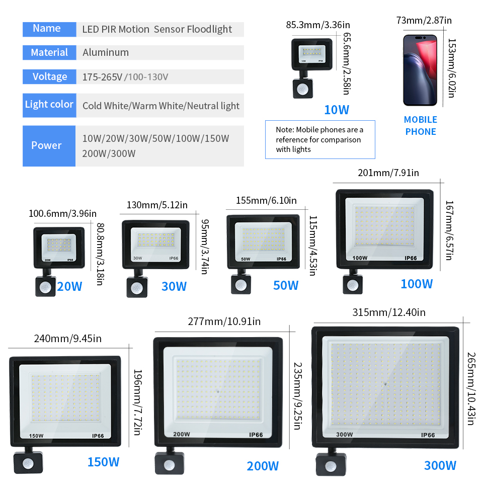 LED Floodlight Motion Sensor A - Balance Beam Outdoor recension och pris