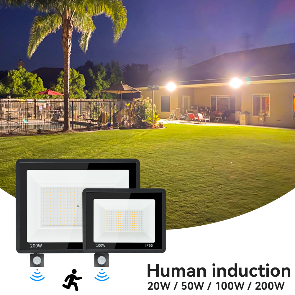 200W LED PIR Motion sensor flo - Balance Beam Outdoor recension och pris