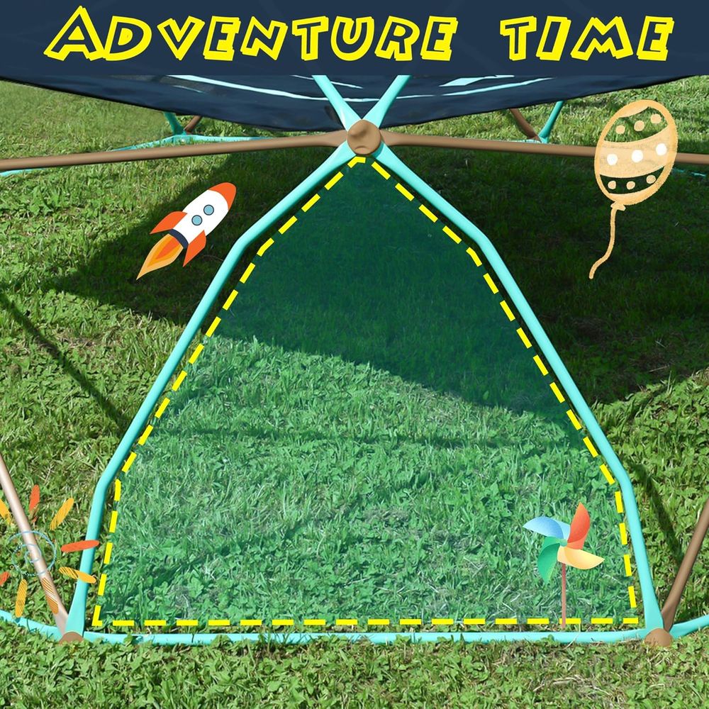 Geometric Dome Climber with Ha - Kids Outdoor Jungle Gym Dome recension och pris