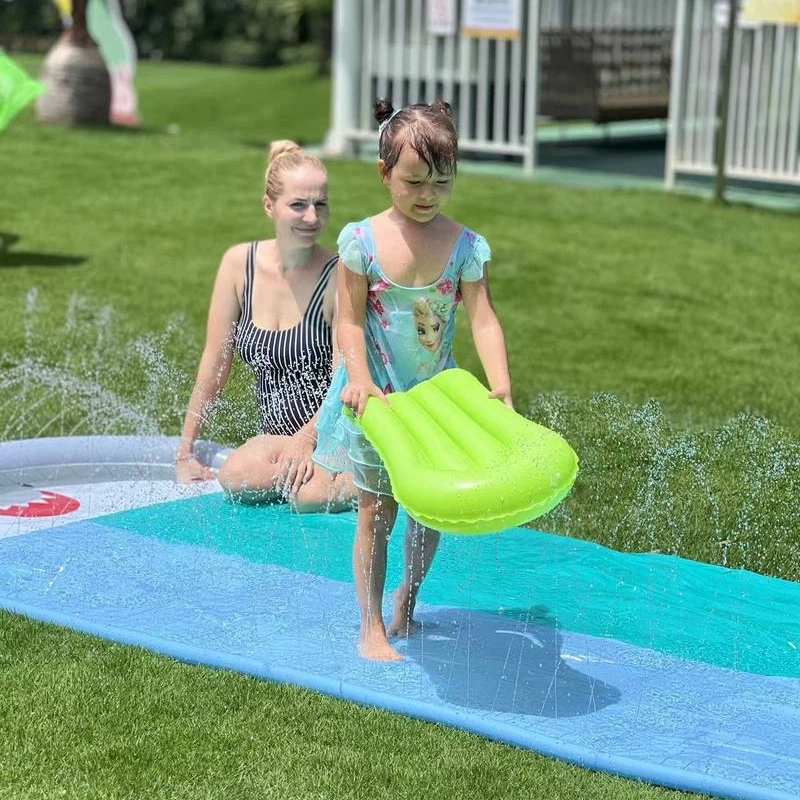 Inflatable Whale Water Slide S - Kids Outdoor Water Sprinkler recension och pris