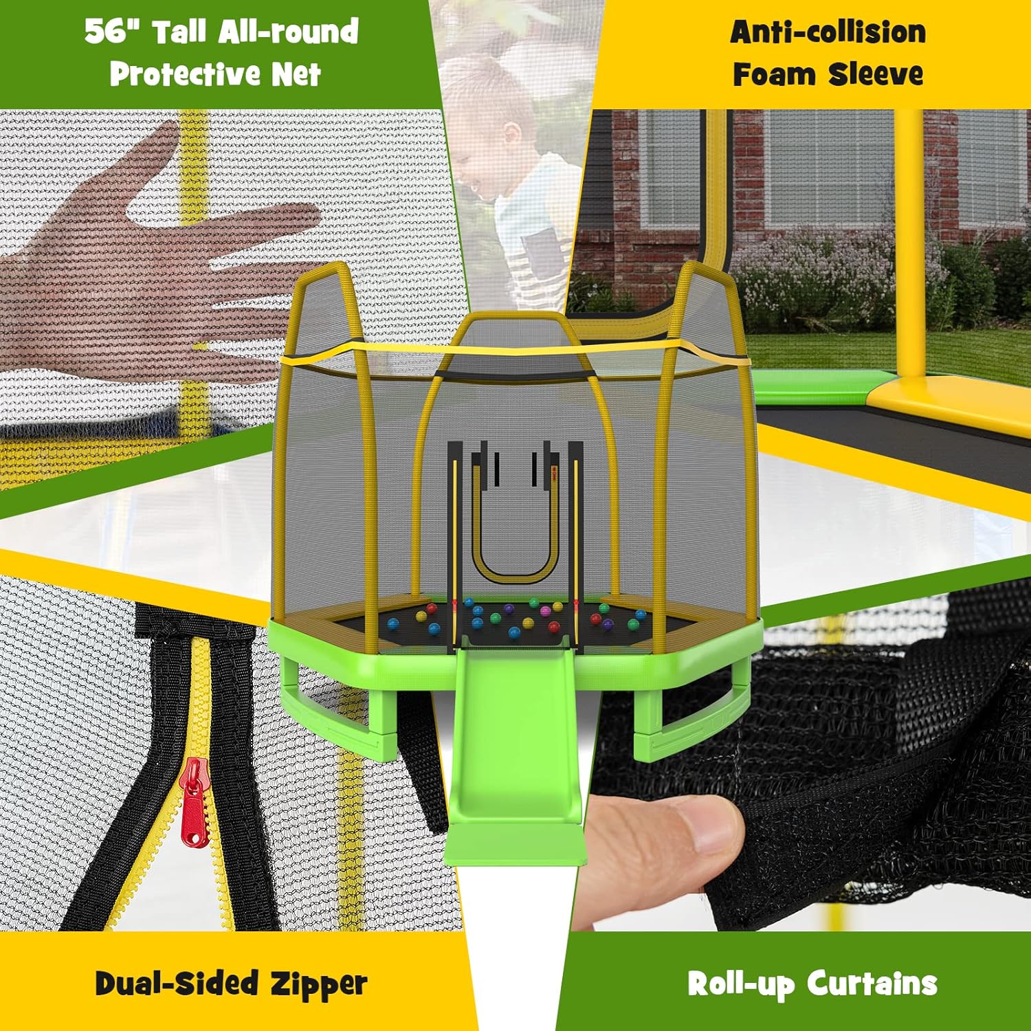 Trampoline for Kids, 7FT Tramp - Kids Outdoor Mat recension och pris