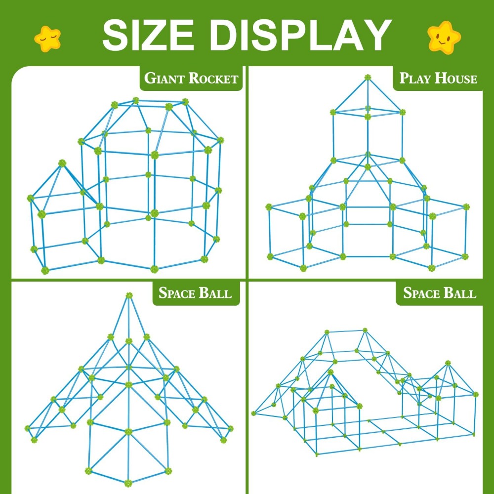 200 Pcs Fort Building Kit for  - Kids Outdoor Toys recension och pris