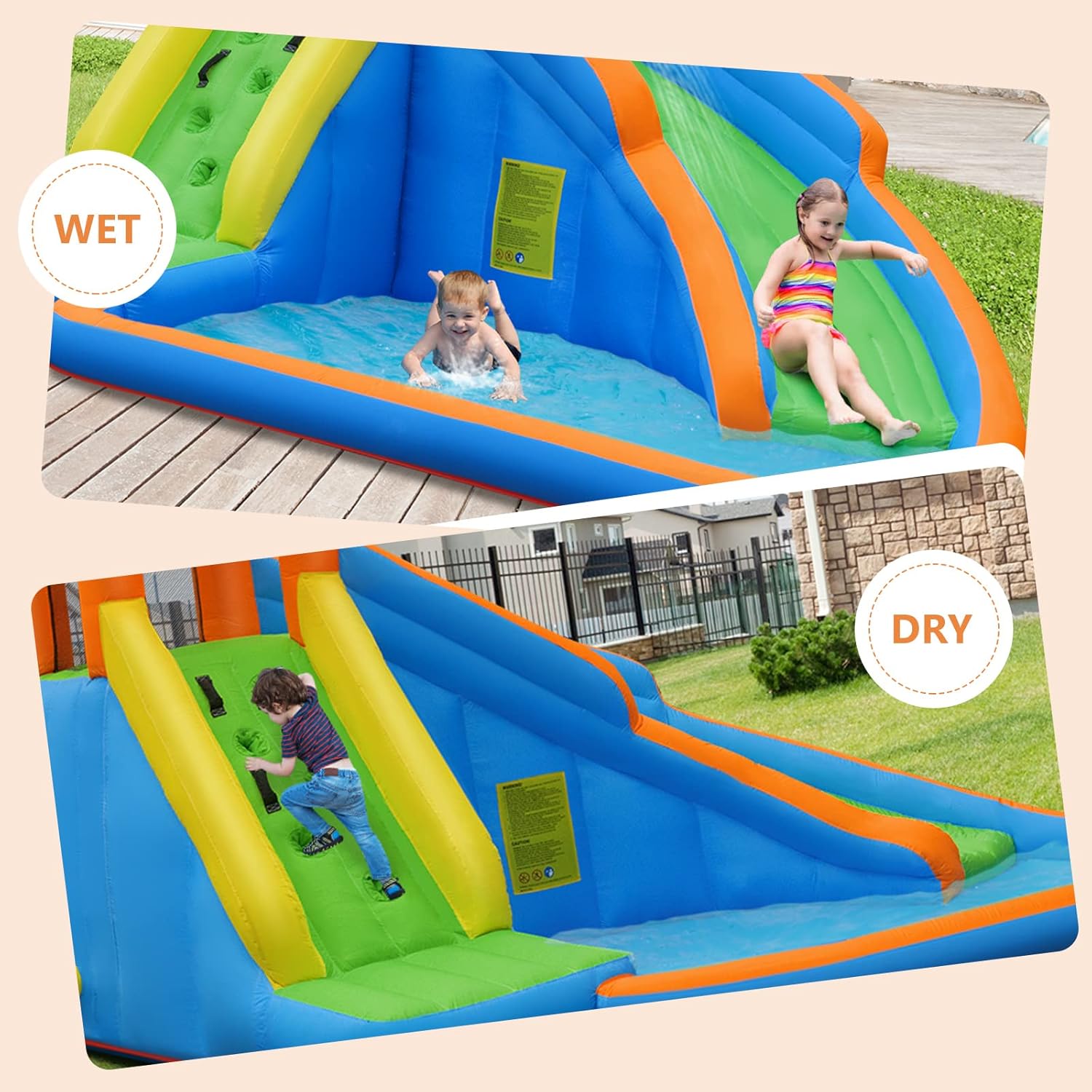 Giant Inflatable Water Park Bo - Kids Outdoor Water Park recension och pris