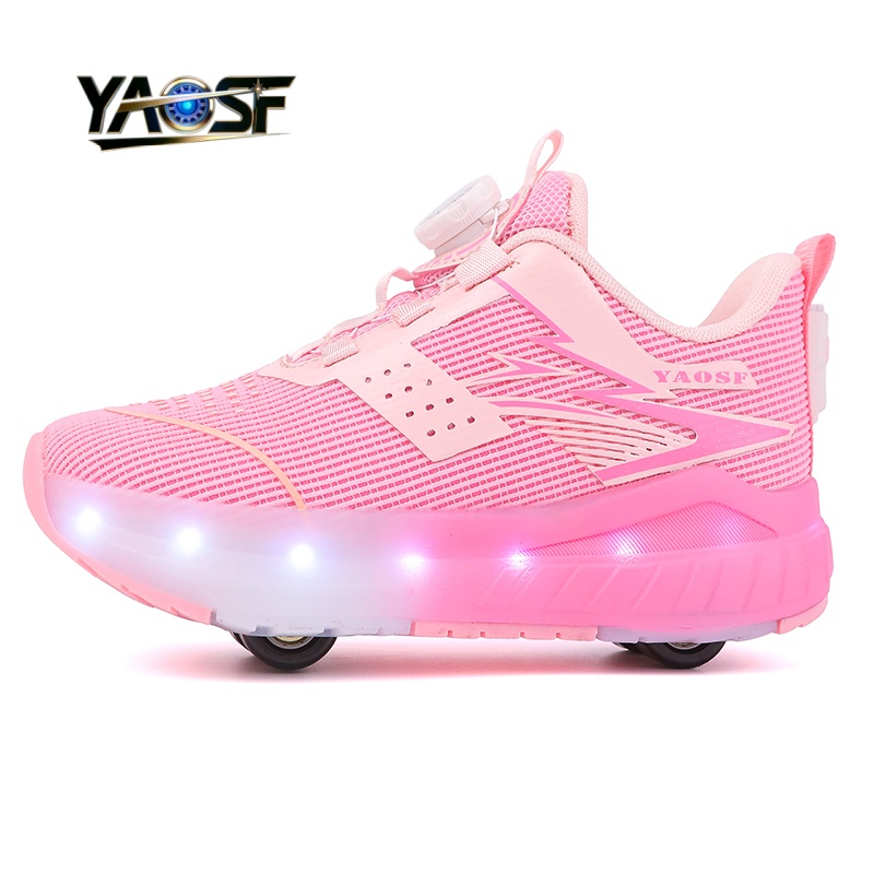 Kids 4-Wheel LED Light Up Shoe - Kids Outdoor Lights recension och pris
