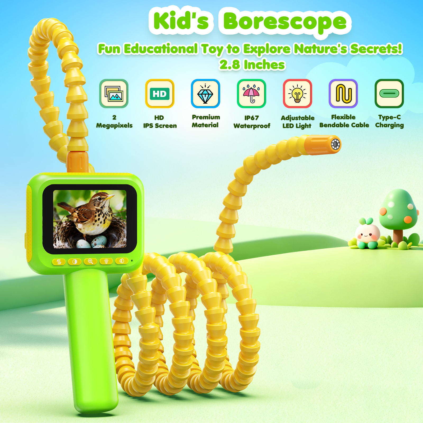 Endoscope for Kid Snake Camera - Kids Outdoor Education recension och pris