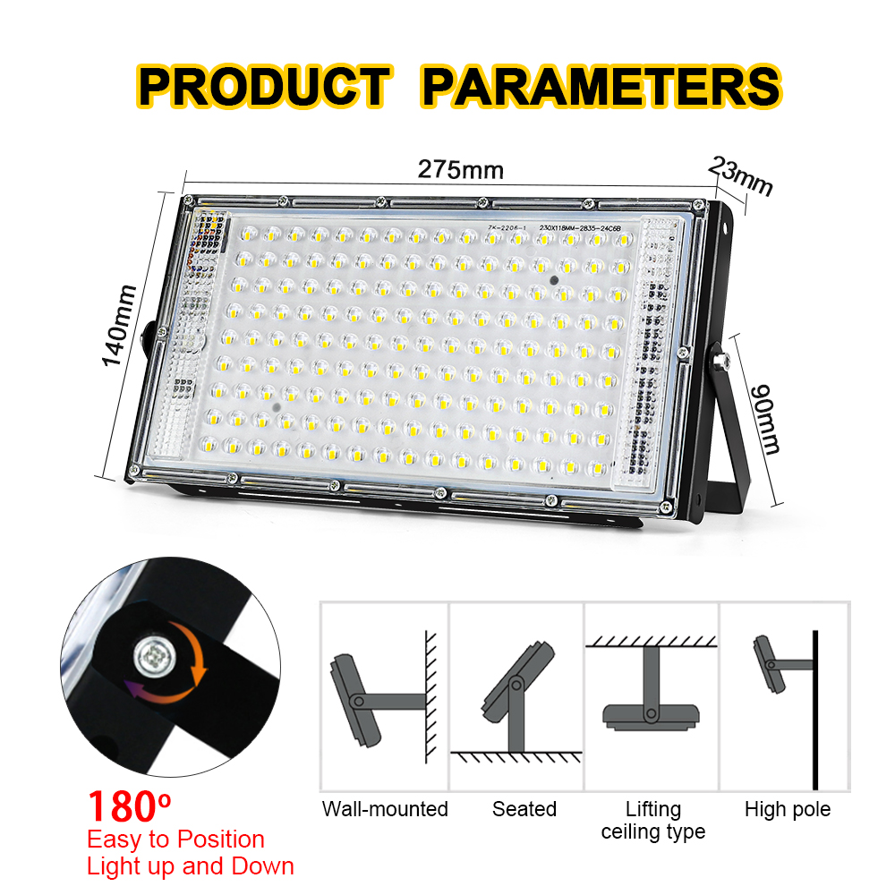 50W 100W 150W Led Flood Light  - Balance Beam Outdoor recension och pris