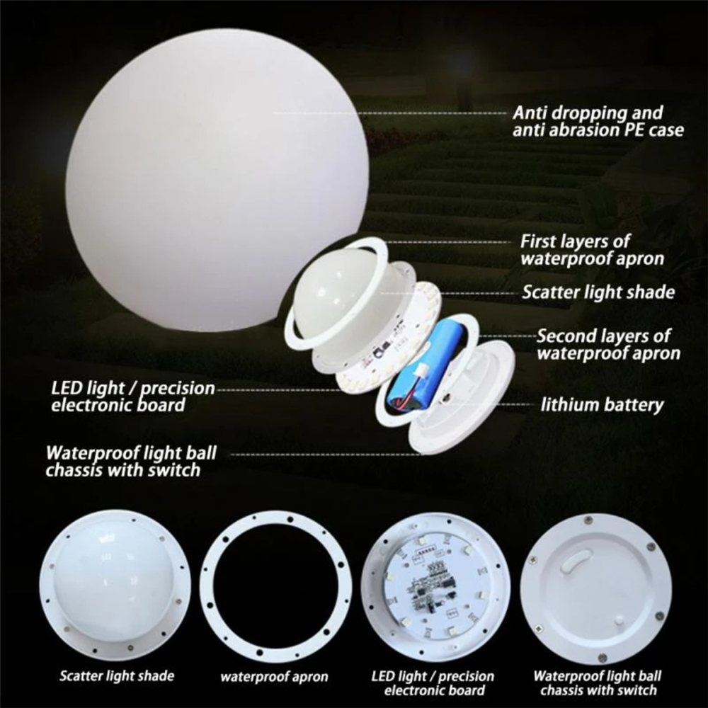 Rechargeable LED Glowing Ball  - Kids Outdoor Lights recension och pris