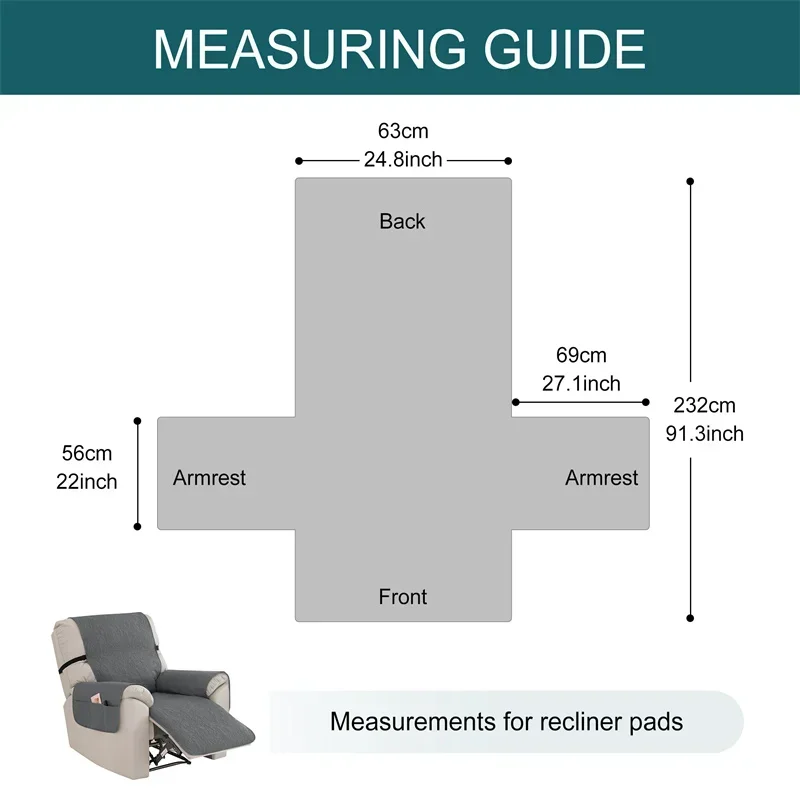1PC Recliner Sofa Cover Pet Do - Kids Outdoor Seating recension och pris