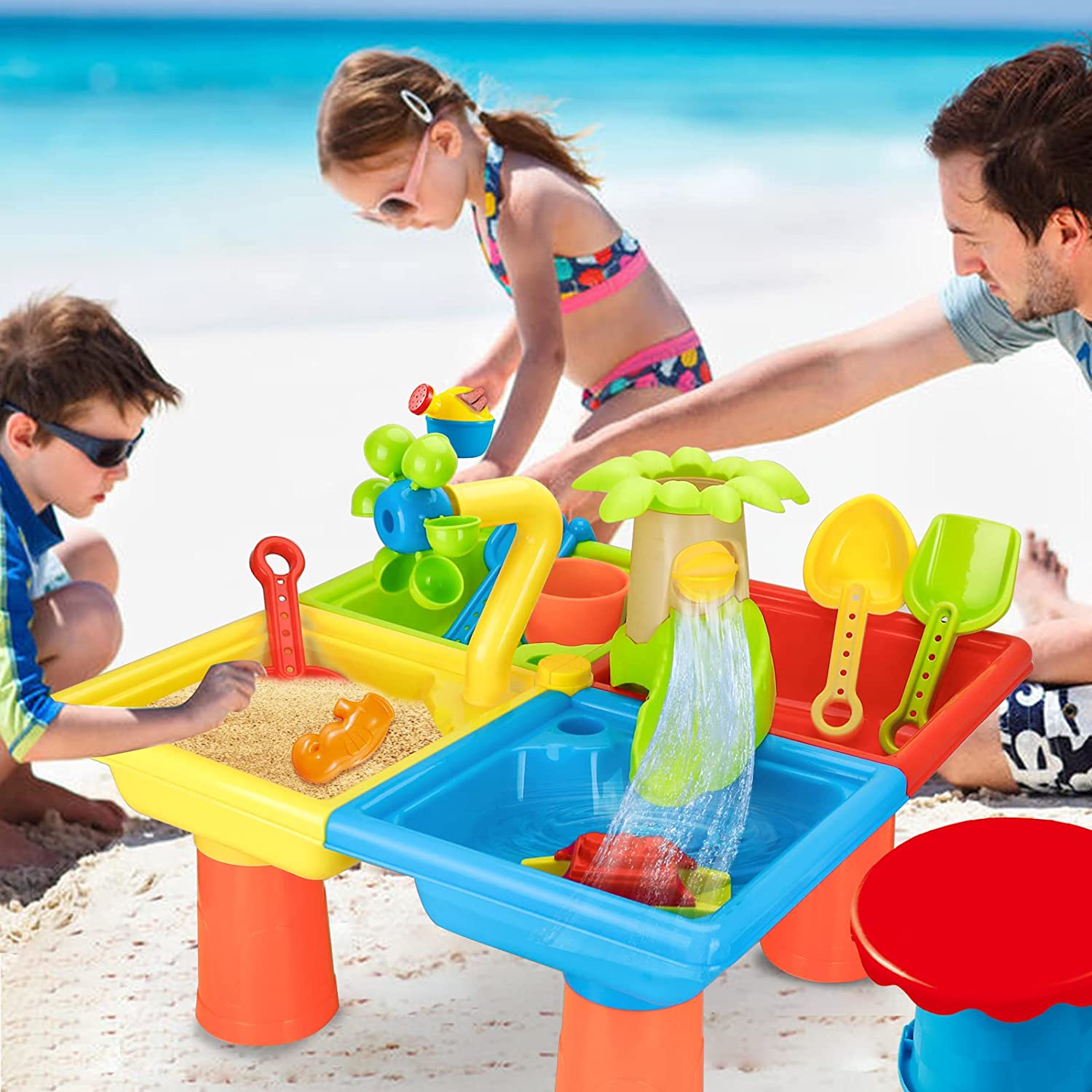 Beach Table Sand Play Toys Chi - Kids Outdoor Clubhouse recension och pris