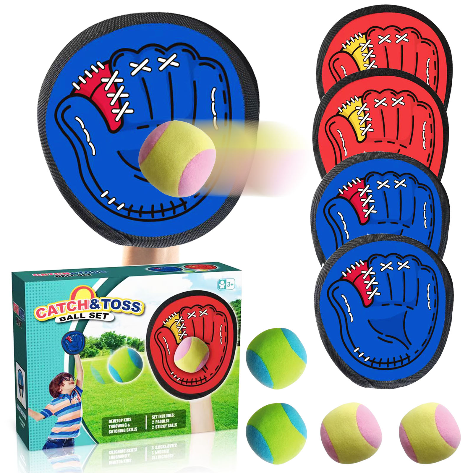 4Set Kids Sucker Sticky Ball T - Kids Outdoor Dome recension och pris