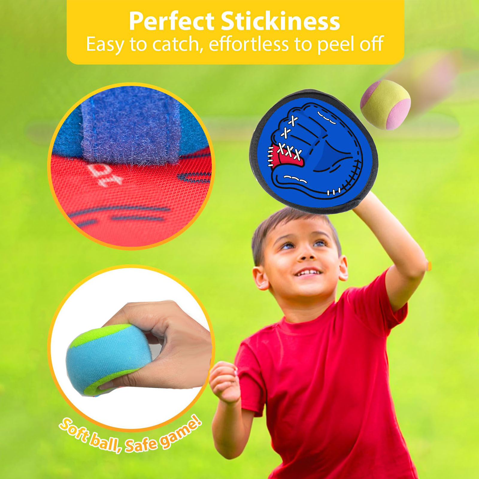 4Set Kids Sucker Sticky Ball T - Kids Outdoor Dome recension och pris
