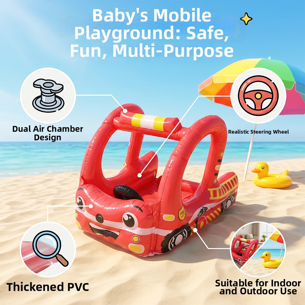 Inflatable Fire Truck with Bal - Outdoor Kids In An Indoor World recension och pris