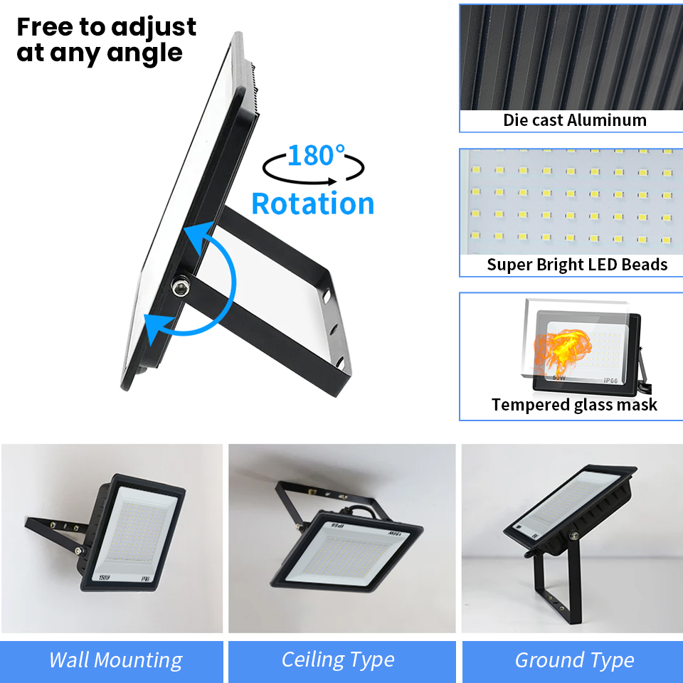 LED Floodlight AC220V 110V 10- - Balance Beam Outdoor recension och pris