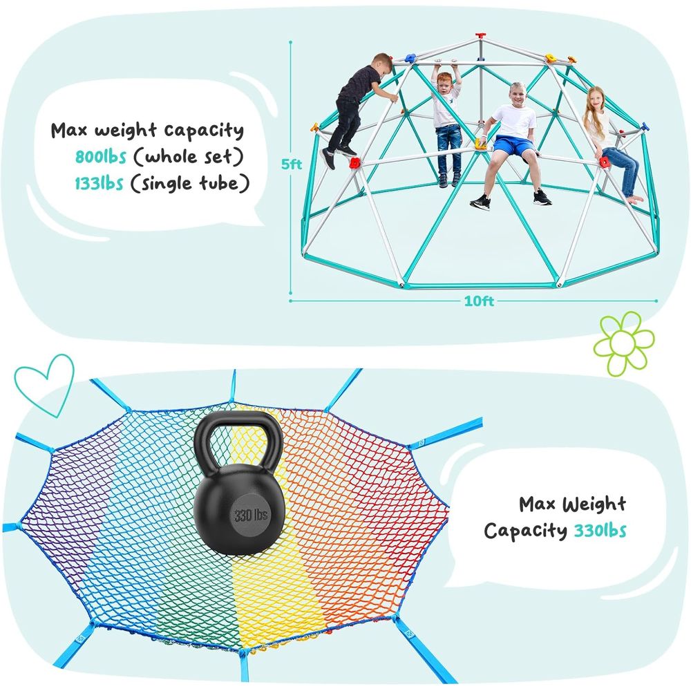 Hapan ClimDome with ClimCargo  - Kids Outdoor Jungle Gym Dome recension och pris