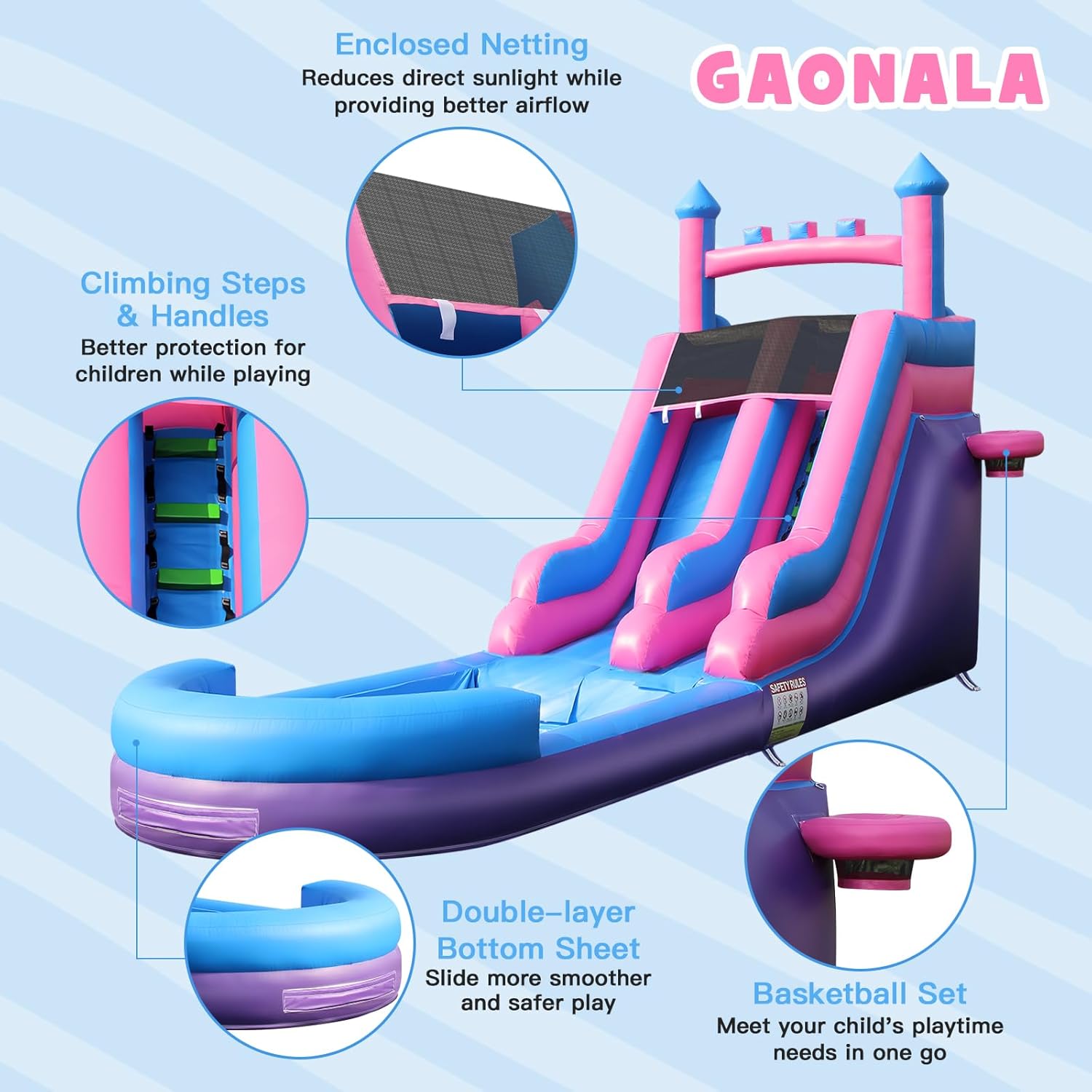 26.2 FT Heavy Duty Inflatable  - Kids Outdoor Water Park recension och pris