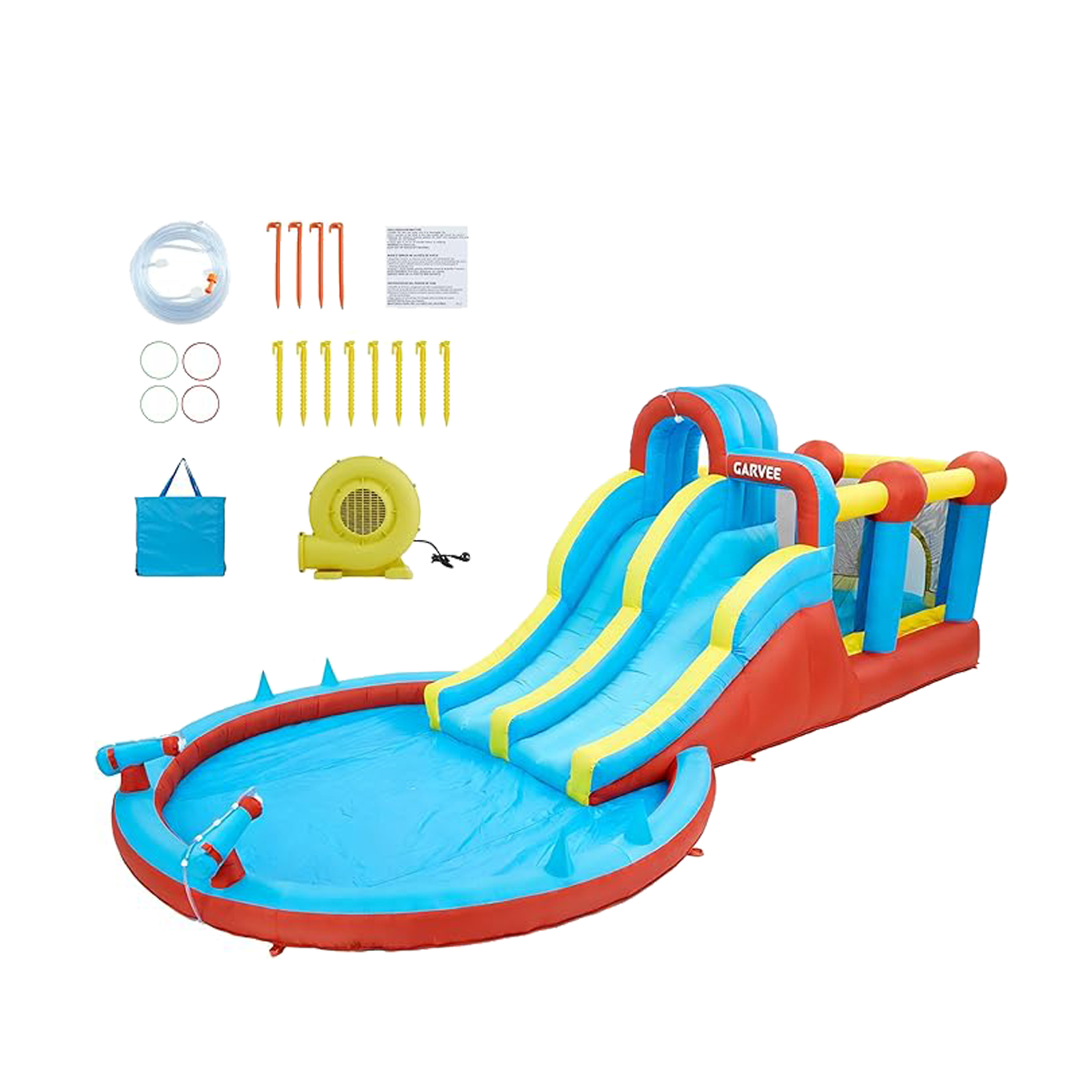 All-Season 8-in-1 Inflatable W - Kids Outdoor Water Park recension och pris