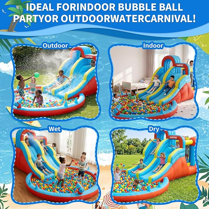 All-Season 8-in-1 Inflatable W - Kids Outdoor Water Park recension och pris