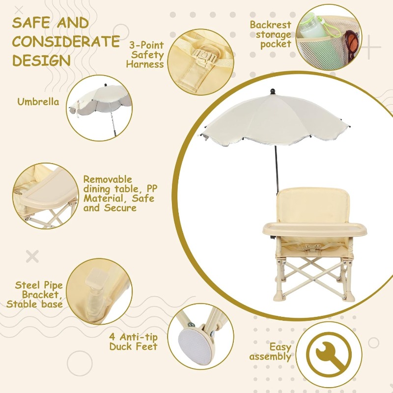 Baby Outdoor Beach Chair with  - Kids Outdoor Seating recension och pris
