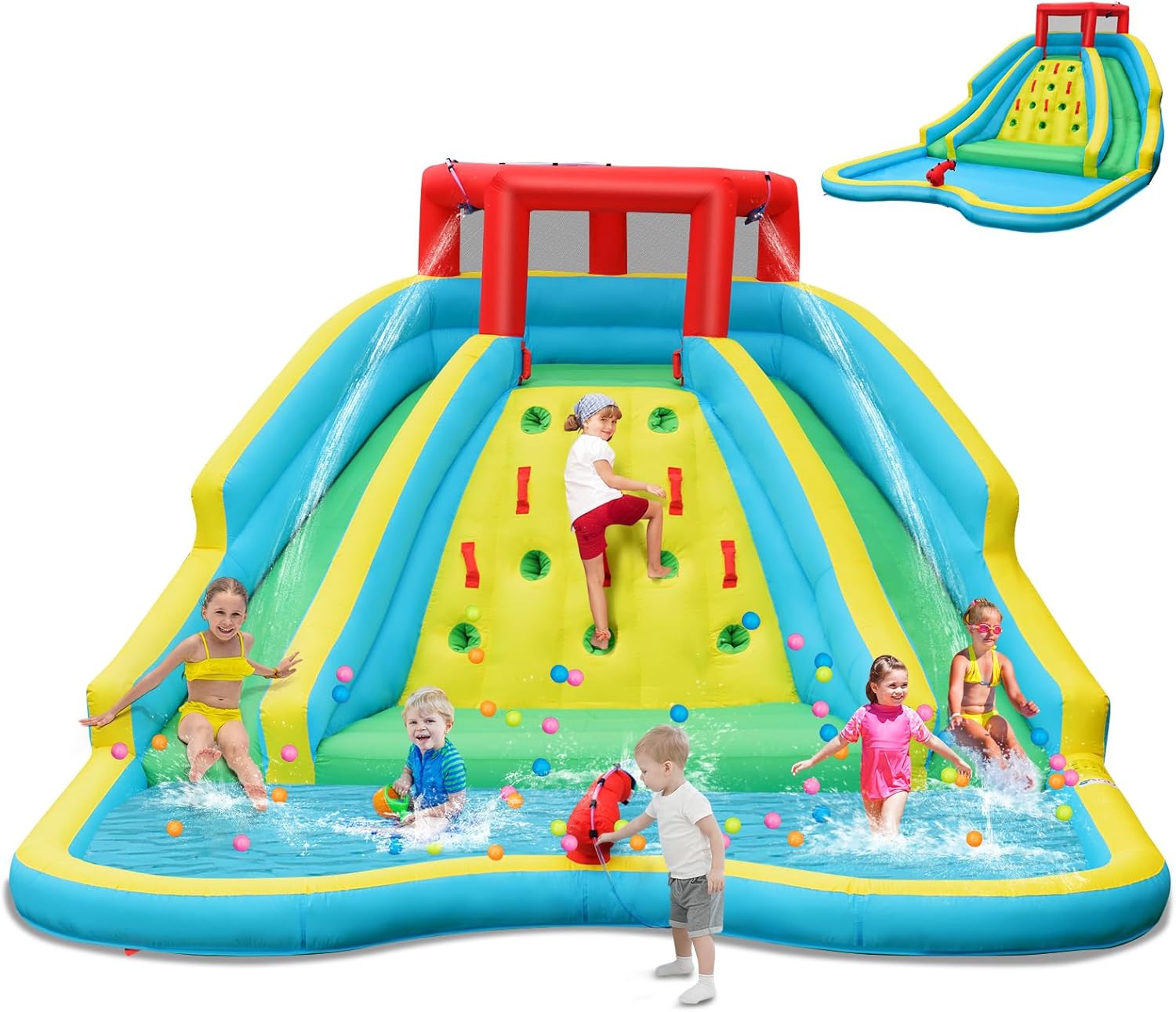 Giant Inflatable Water Slide f - Kids Outdoor Water Park recension och pris