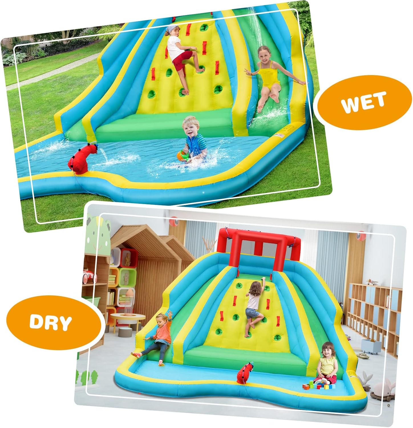 Giant Inflatable Water Slide f - Kids Outdoor Water Park recension och pris