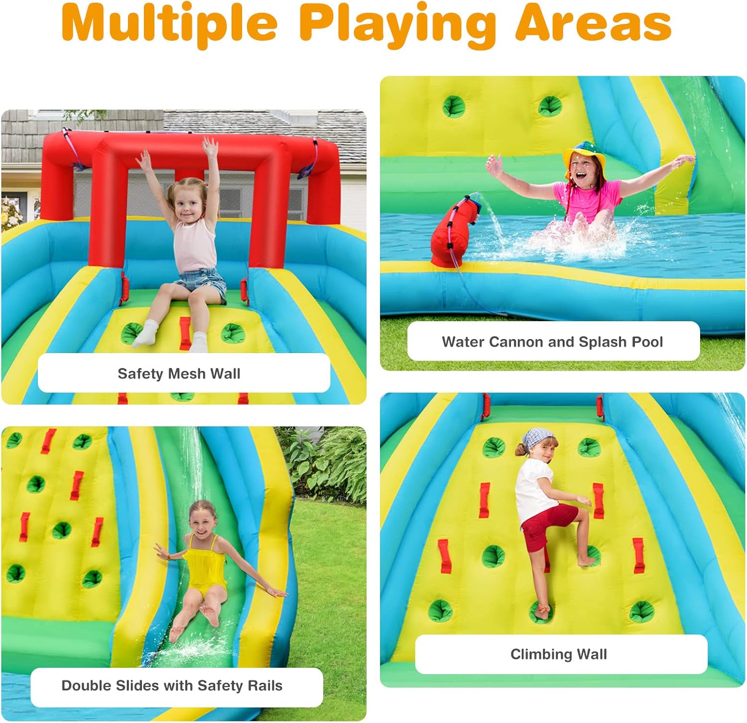 Giant Inflatable Water Slide f - Kids Outdoor Water Park recension och pris