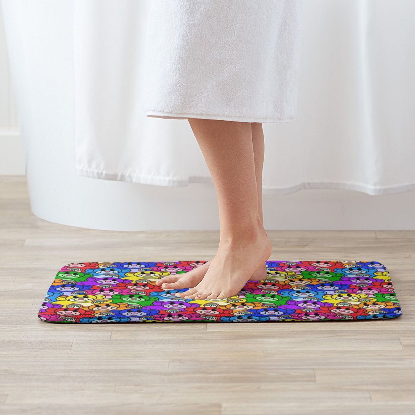 Rainbow Monkeys Carpet Mat Rug - Kids Outdoor Floor Cushions recension och pris