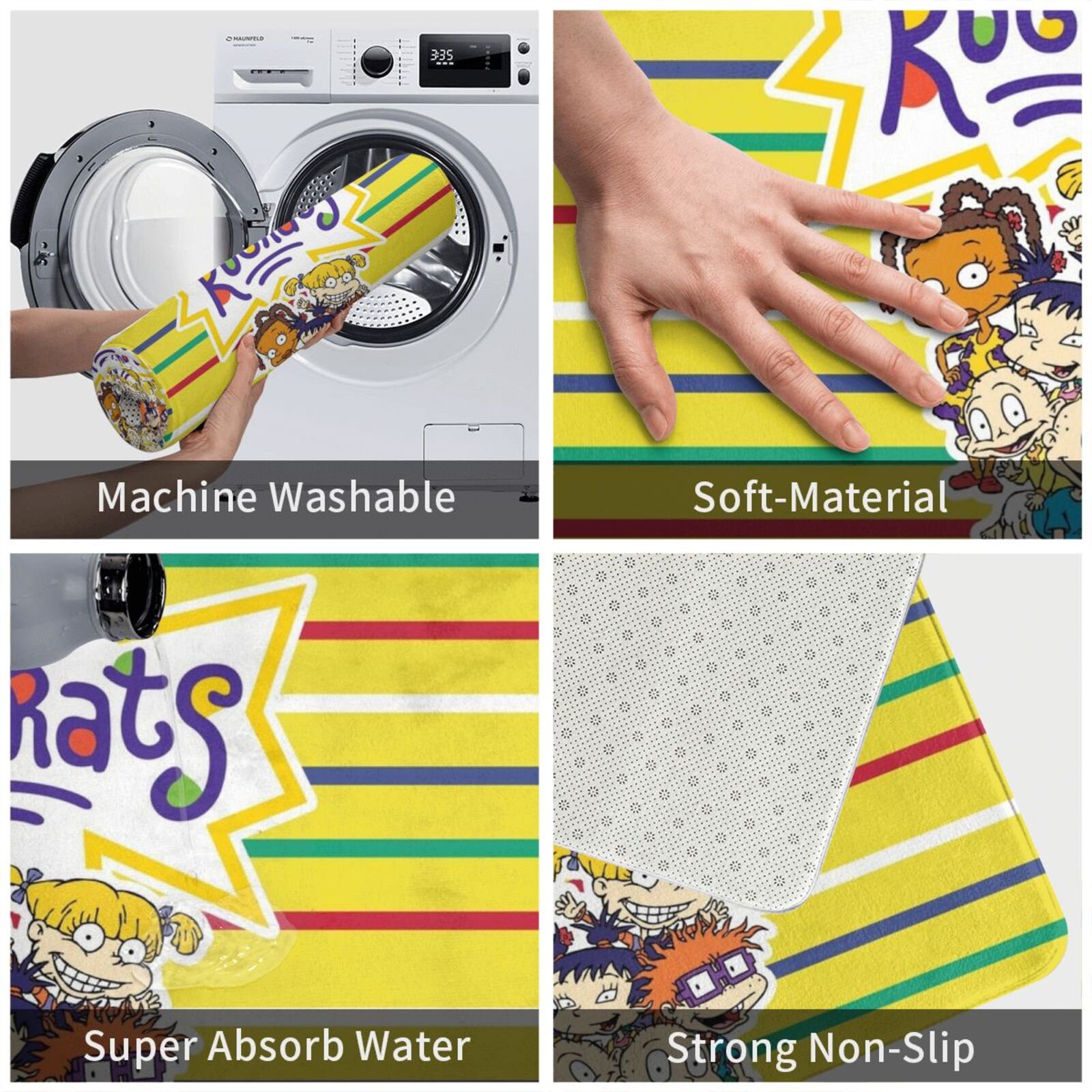 90s Tv Show Carpet Mat Rug Cus - Kids Outdoor Floor Cushions recension och pris