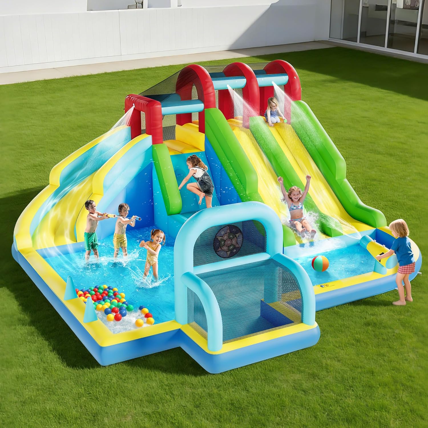 Inflatable Bounce House Oxford - Outdoor Kids In An Indoor World recension och pris