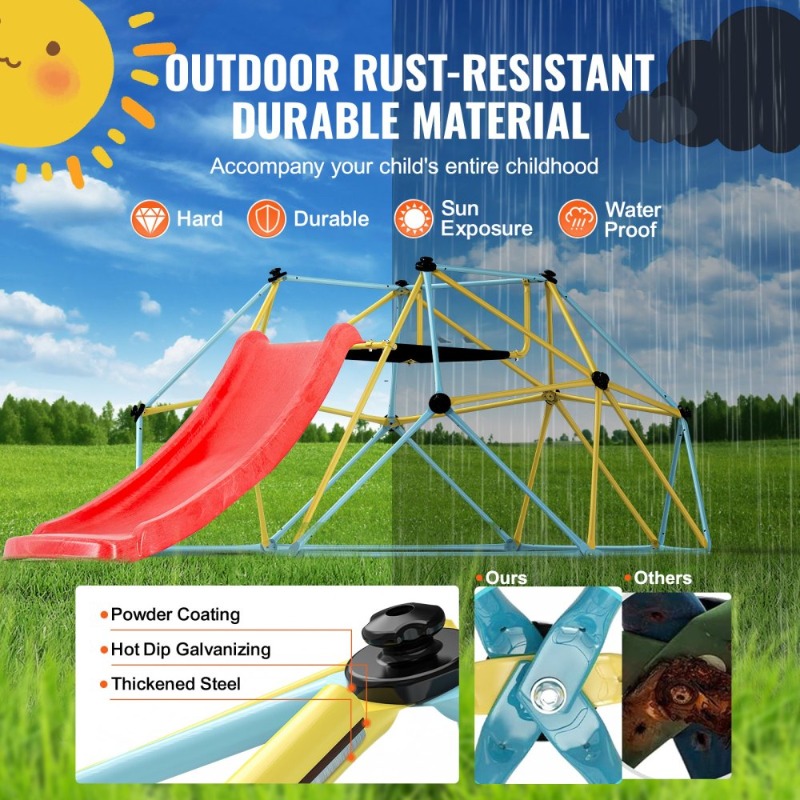 Climbing Dome, for Kids 3 to 9 - Kids Outdoor Jungle Gym Dome recension och pris