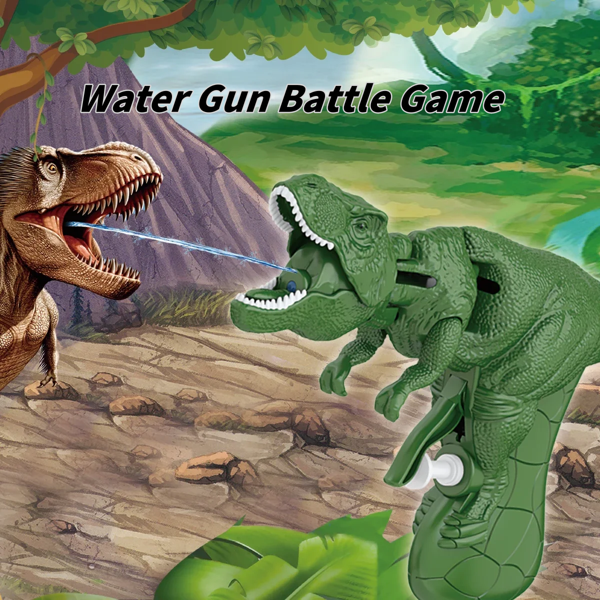 Dinosaur Water Gun Toy Mouth O - Kids Outdoor Water Park recension och pris