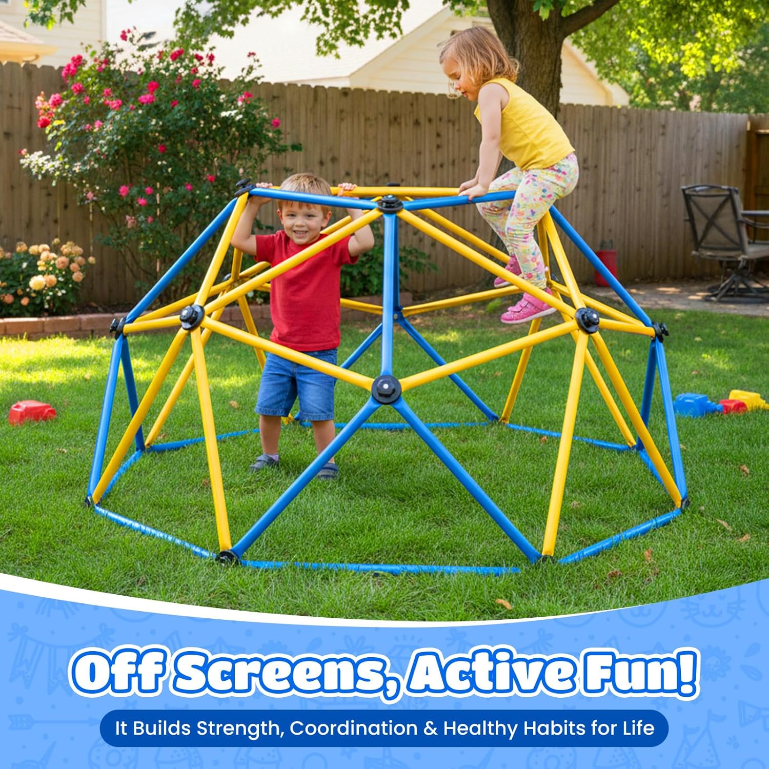 Zupapa 6FT Climbing Dome for K - Kids Outdoor Jungle Gym Dome recension och pris