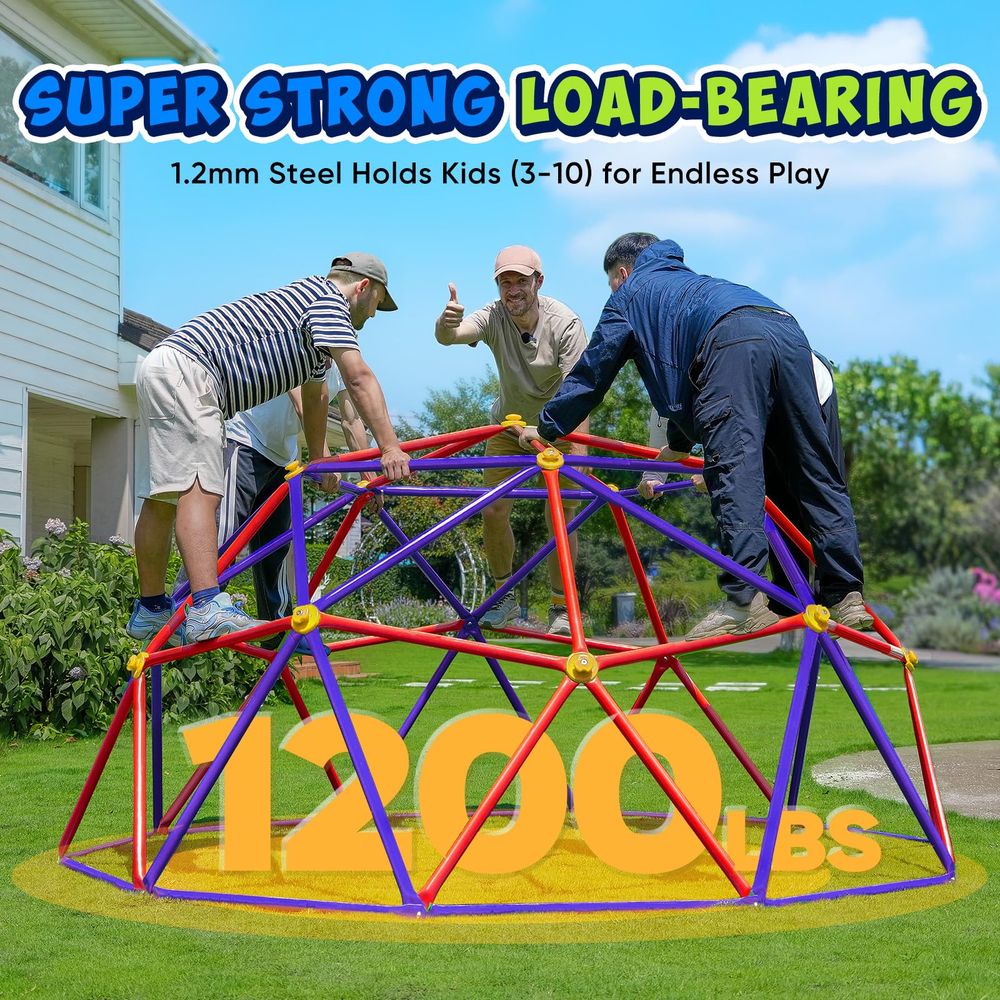 10FT Climbing Dome with Hammoc - Kids Outdoor Jungle Gym Dome recension och pris