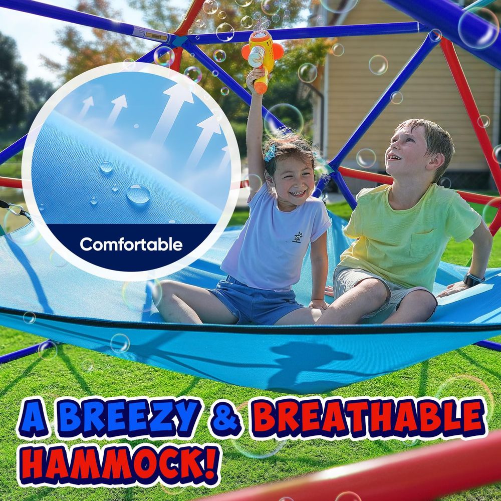 10FT Climbing Dome with Hammoc - Kids Outdoor Jungle Gym Dome recension och pris