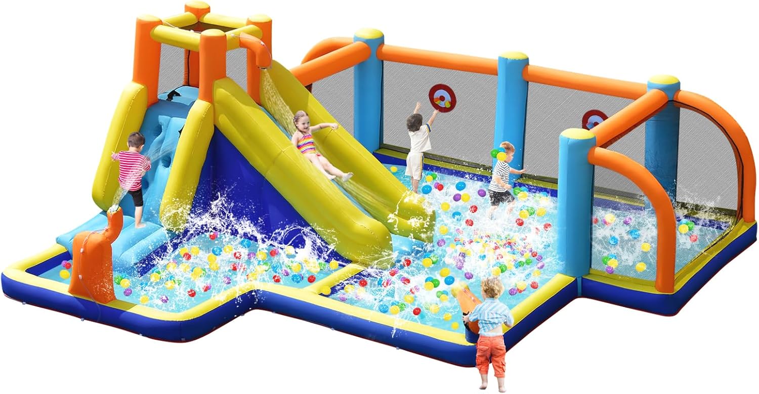 Giant Inflatable Water Slide B - Kids Outdoor Water Park recension och pris