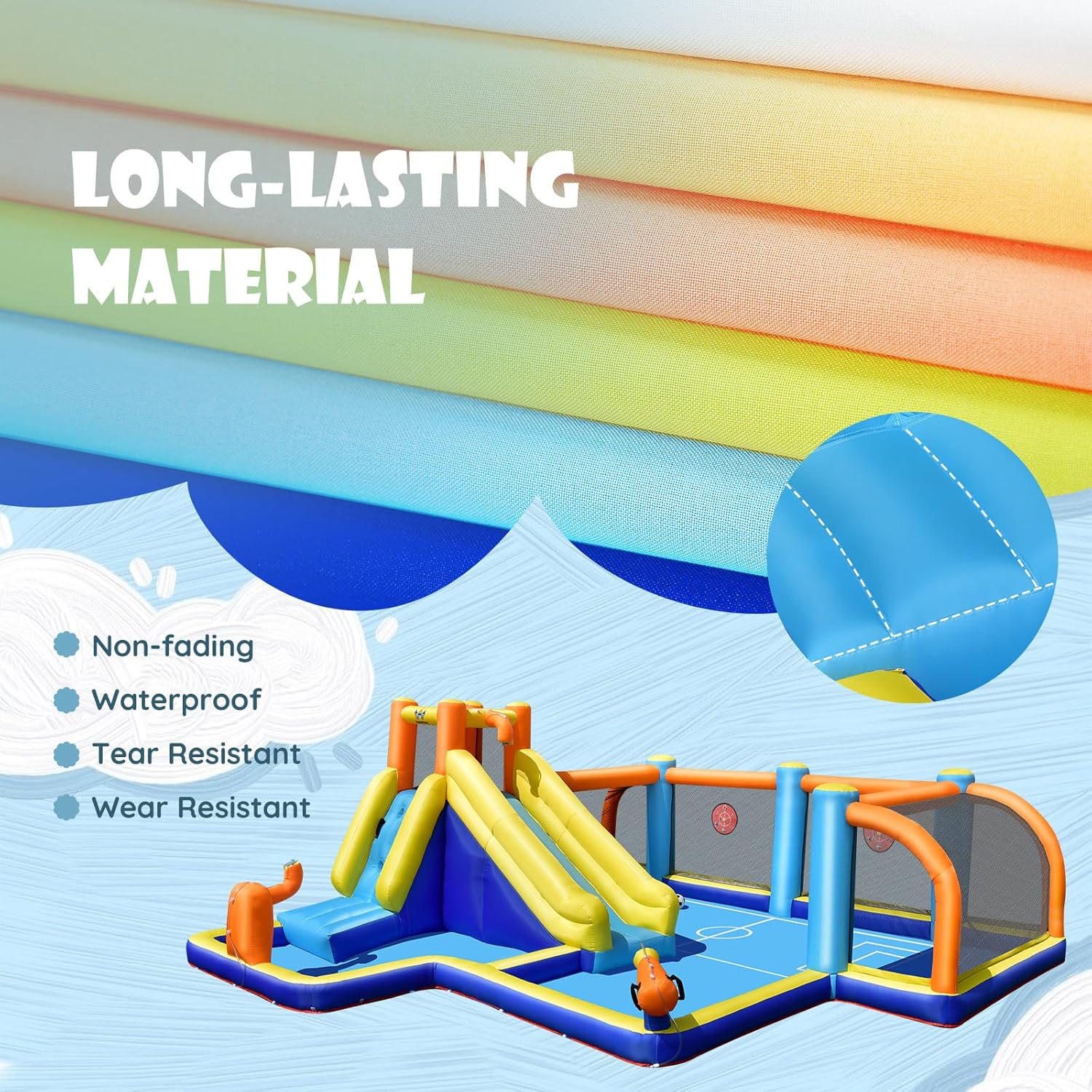 Giant Inflatable Water Slide B - Kids Outdoor Water Park recension och pris