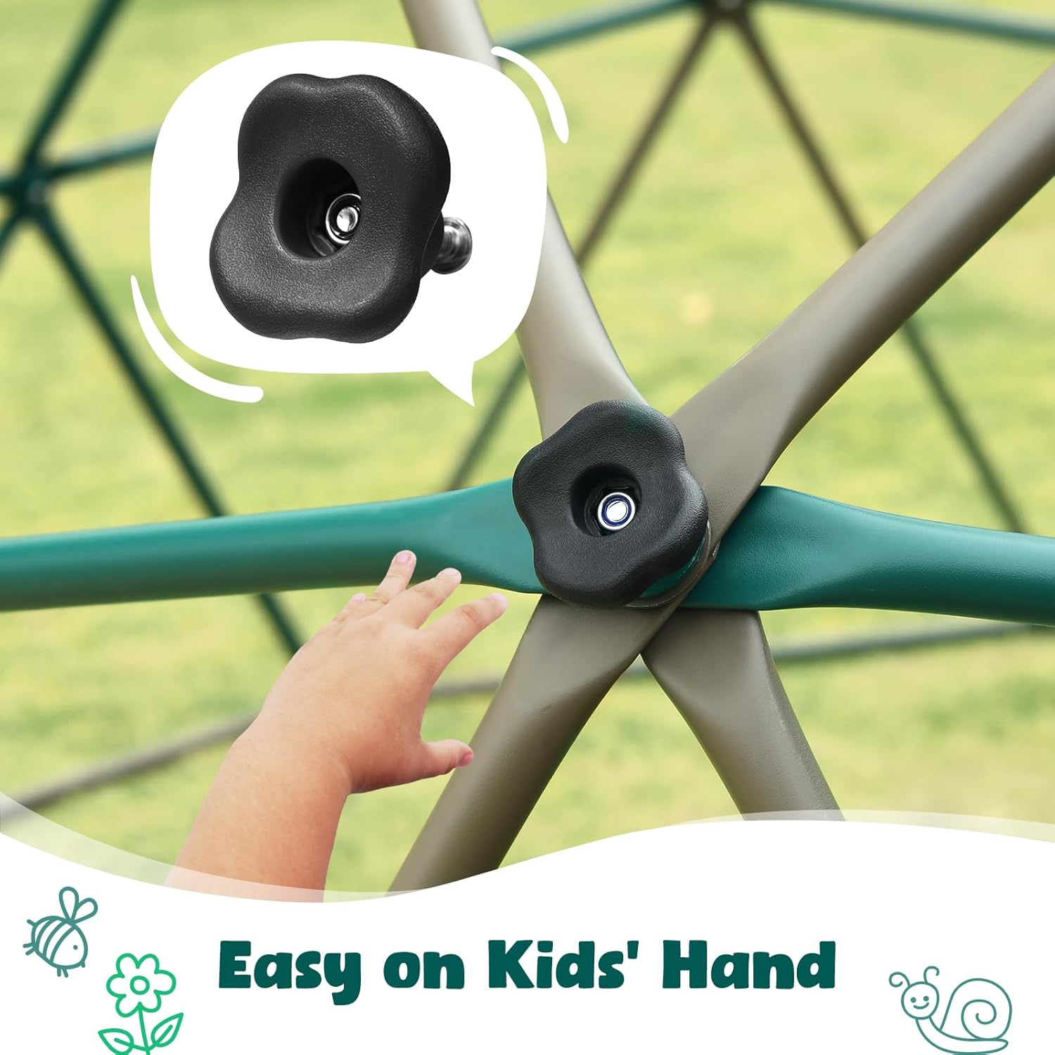 Hapfan 10 ft Climbing Dome Swi - Kids Outdoor Jungle Gym Dome recension och pris