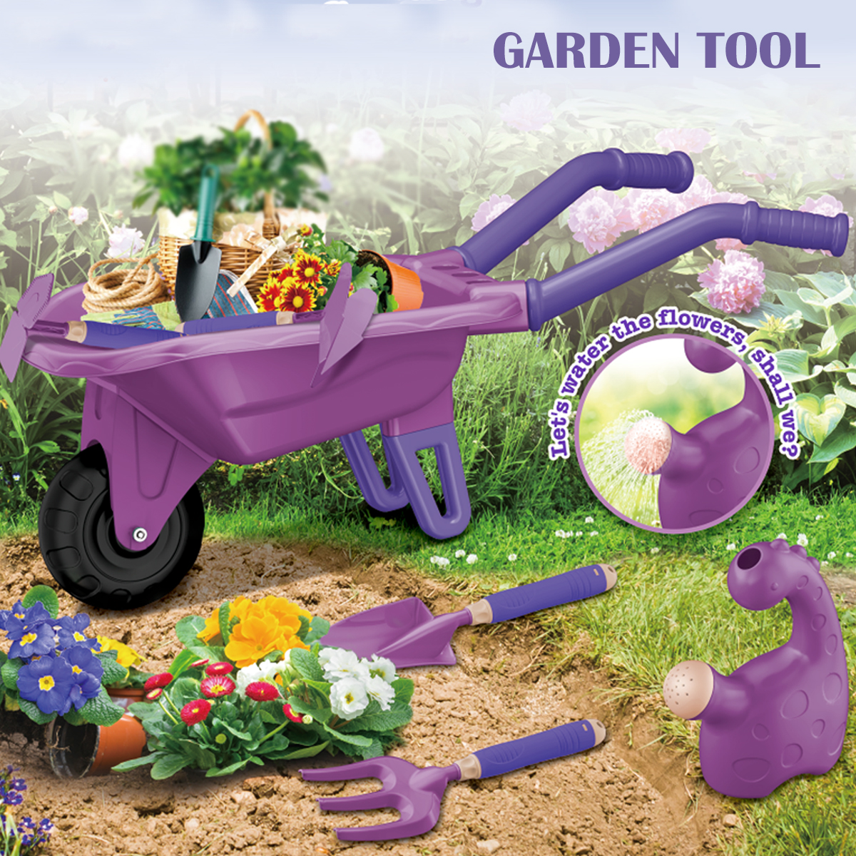 Gardening Tool Set Toys for ki - Kids Outdoor Garden Toys recension och pris