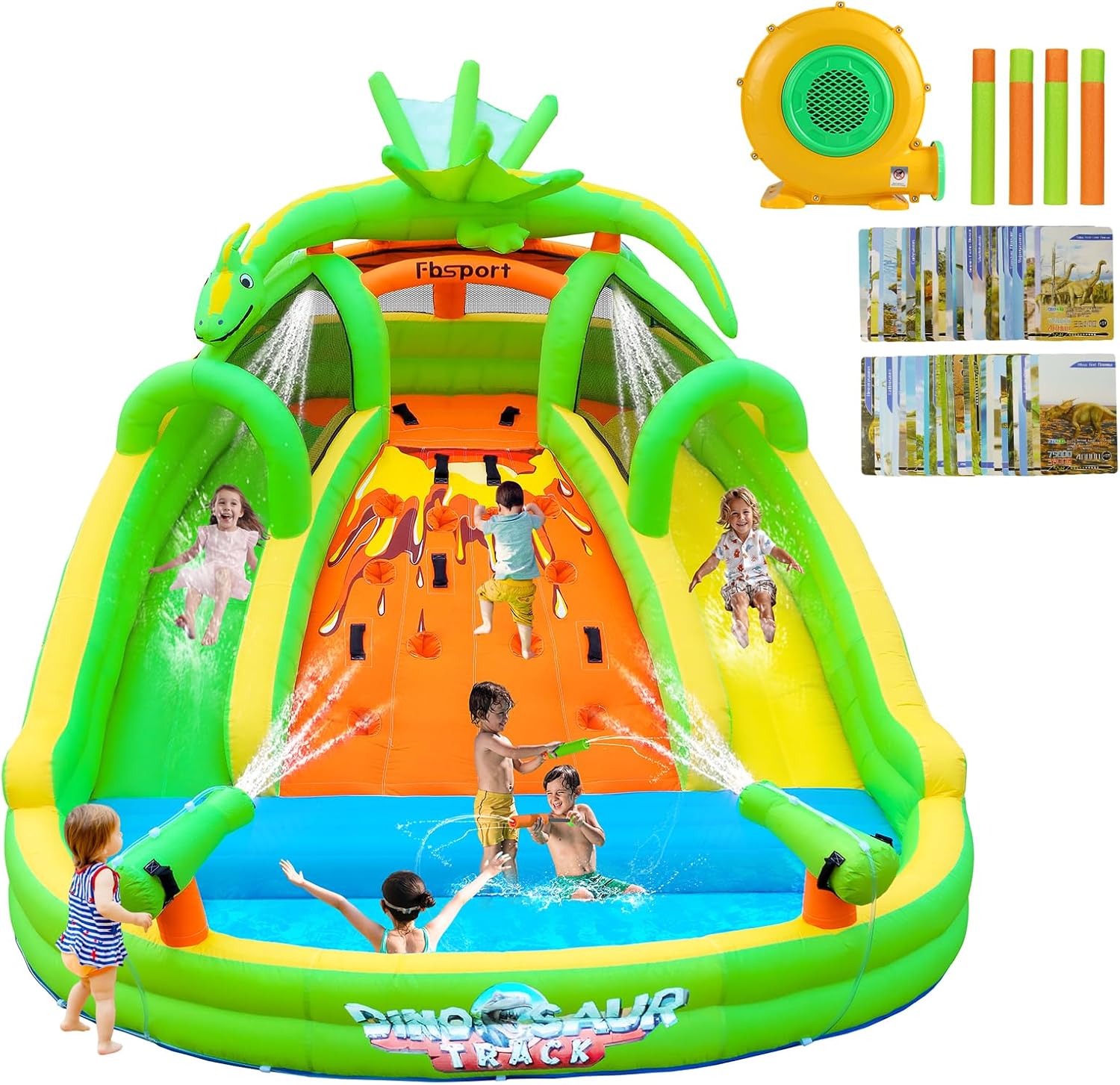 Kids Inflatable Bounce House w - Kids Outdoor Water Park recension och pris