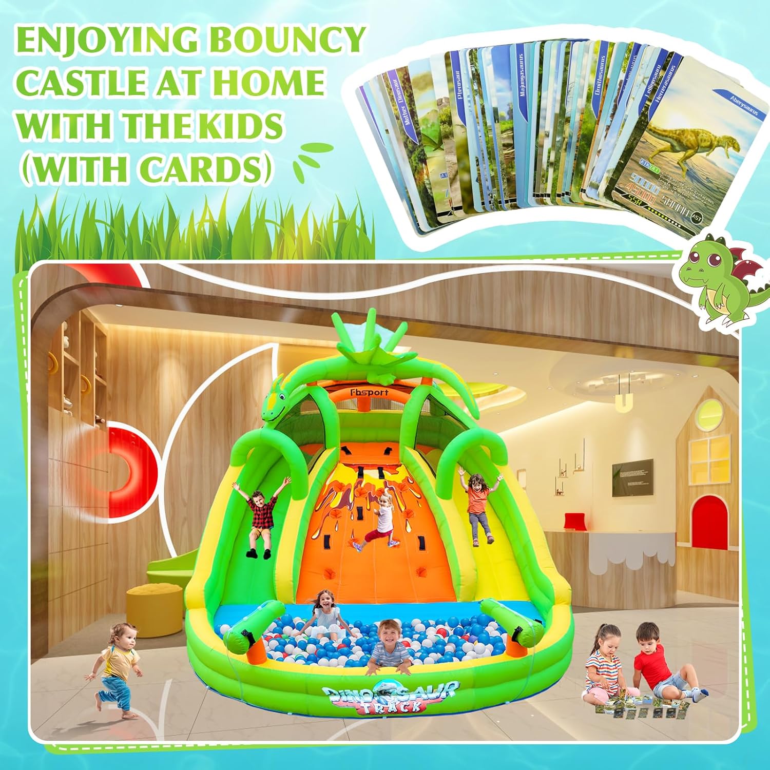 Kids Inflatable Bounce House w - Kids Outdoor Water Park recension och pris